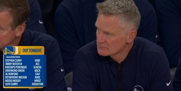 世界杯手机观看软件下载-不忍直视！勇士本场对阵尼克斯 大小库里&amp;巴特勒&amp;追梦等8人缺席